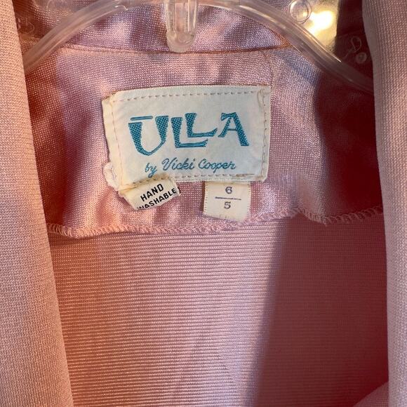 Y2K Vintage Shimmer Tie Front Top w/ Fringe | ULLA Vicki Cooper Size 6 Barbie - Picture 4 of 4